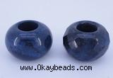 CLO17 19*30mm rondelle loose blue dumortierite gemstone beads wholesale