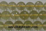 CLQ164 15.5 inches 12mm faceted round natural lemon quartz beads