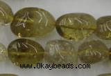 CLQ170 15.5 inches 12*16mm – 14*22mm nuggets natural lemon quartz beads