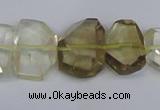 CLQ266 15.5 inches 13*18mm - 15*20mm freeform lemon quartz beads