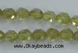 CLQ302 15.5 inches 8mm faceted nuggets lemon quartz beads