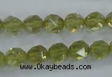 CLQ303 15.5 inches 10mm faceted nuggets lemon quartz beads