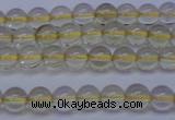 CLQ350 15 inches 4mm round natural lemon quartz beads wholesale