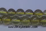 CLQ351 15 inches 6mm round natural lemon quartz beads wholesale