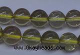 CLQ352 15 inches 8mm round natural lemon quartz beads wholesale