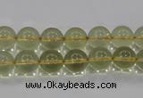 CLQ51 15.5 inches 8mm round natural lemon quartz beads wholesale