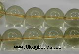 CLQ55 15.5 inches 16mm round natural lemon quartz beads wholesale