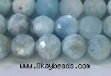 CLR118 15.5 inches 5.5mm faceted round larimar gemstone beads