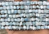 CLR142 15.5 inches 5*6mm - 6*8mm nuggets natural larimar beads