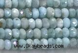 CLR159 15 inches 2*3mm faceted rondelle larimar beads wholesale