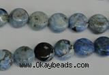 CLR208 15.5 inches 10mm flat round larimar gemstone beads