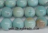 CLR353 15.5 inches 10mm round dyed larimar gemstone beads