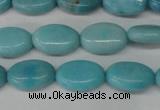 CLR371 15.5 inches 8*12mm oval dyed larimar gemstone beads