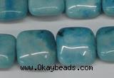 CLR382 15.5 inches 14*14mm square dyed larimar gemstone beads