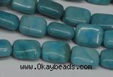 CLR390 15.5 inches 8*10mm rectangle dyed larimar gemstone beads