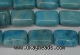 CLR391 15.5 inches 8*12mm rectangle dyed larimar gemstone beads