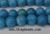 CLR400 15.5 inches 4mm round dyed larimar gemstone beads