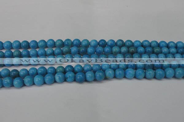 CLR400 15.5 inches 4mm round dyed larimar gemstone beads