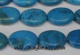 CLR420 15.5 inches 8*12mm oval dyed larimar gemstone beads