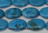 CLR421 15.5 inches 10*14mm oval dyed larimar gemstone beads