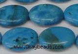 CLR424 15.5 inches 15*20mm oval dyed larimar gemstone beads