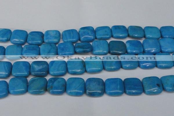 CLR436 15.5 inches 25*25mm square dyed larimar gemstone beads