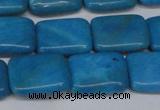 CLR441 15.5 inches 10*14mm rectangle dyed larimar gemstone beads