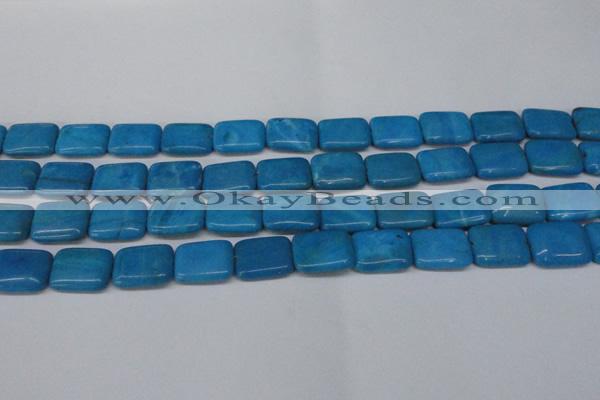 CLR441 15.5 inches 10*14mm rectangle dyed larimar gemstone beads