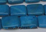 CLR442 15.5 inches 12*16mm rectangle dyed larimar gemstone beads