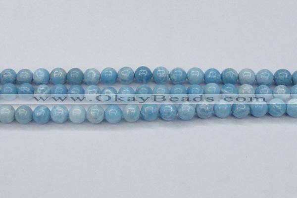 CLR603 15.5 inches 10mm round imitation larimar beads wholesale