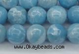 CLR604 15.5 inches 12mm round imitation larimar beads wholesale