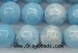 CLR605 15.5 inches 14mm round imitation larimar beads wholesale