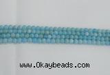 CLR70 15.5 inches 6mm round imitation larimar beads wholesale