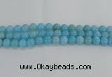 CLR73 15.5 inches 12mm round imitation larimar beads wholesale