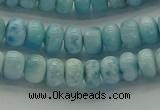 CLR78 15.5 inches 4*6mm rondelle natural larimar gemstone beads