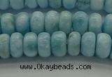 CLR79 15.5 inches 4*7mm rondelle natural larimar gemstone beads