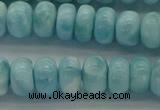 CLR80 15.5 inches 5*8mm rondelle natural larimar gemstone beads