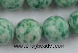 CLS150 15.5 inches 20mm faceted round Qinghai jade beads