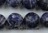 CLS152 15.5 inches 20mm faceted round sodalite gemstone beads