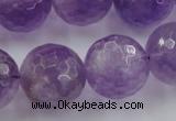 CLS153 15.5 inches 20mm faceted round lavender amethyst beads