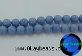 CLU107 15.5 inches 18mm round blue luminous stone beads