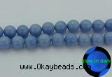 CLU108 15.5 inches 20mm round blue luminous stone beads