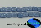 CLU156 15.5 inches 20*20mm square blue luminous stone beads