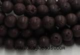 CLV202 15.5 inches 10mm round coffee natural lava beads wholesale