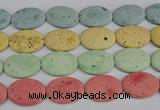 CLV306 15.5 inches 25*35mm oval lava beads wholesale