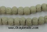 CLV352 15.5 inches 8mm ball dyed lava beads wholesale