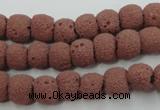 CLV360 15.5 inches 9mm ball dyed lava beads wholesale