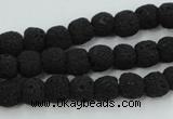 CLV378 15.5 inches 8mm ball dyed lava beads wholesale