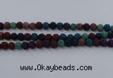 CLV522 15.5 inches 8mm round mixed lava beads wholesale