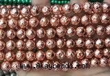 CLV553 15.5 inches 10mm round plated lava beads wholesale